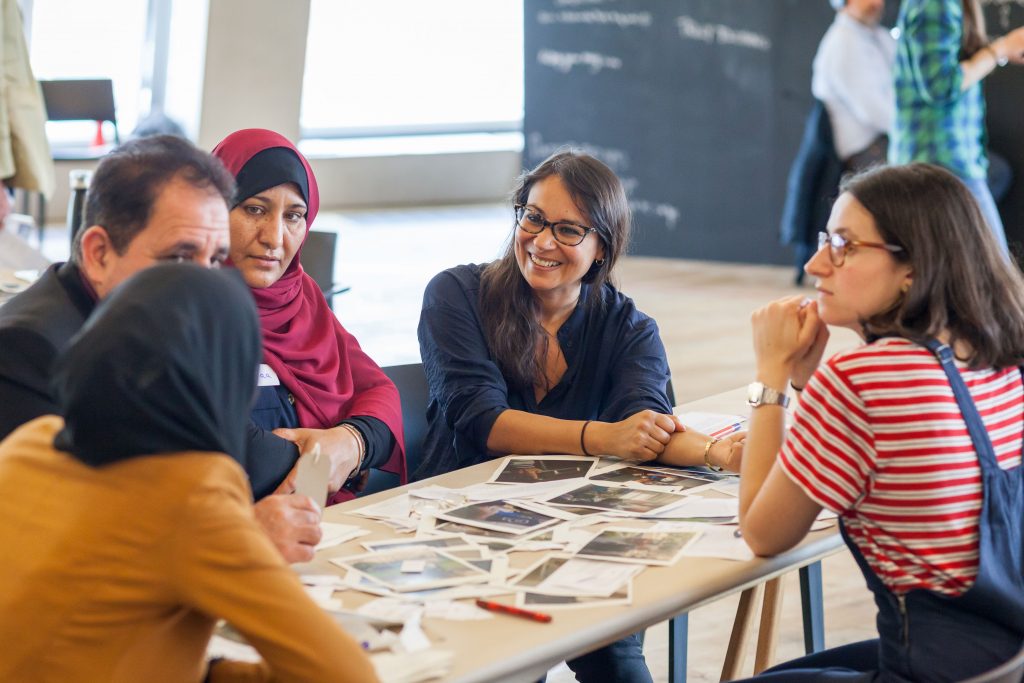 Group discussion round table